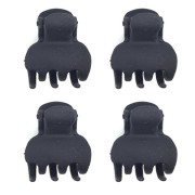 Soho Mini Hair Clips - 4 Pieces Black